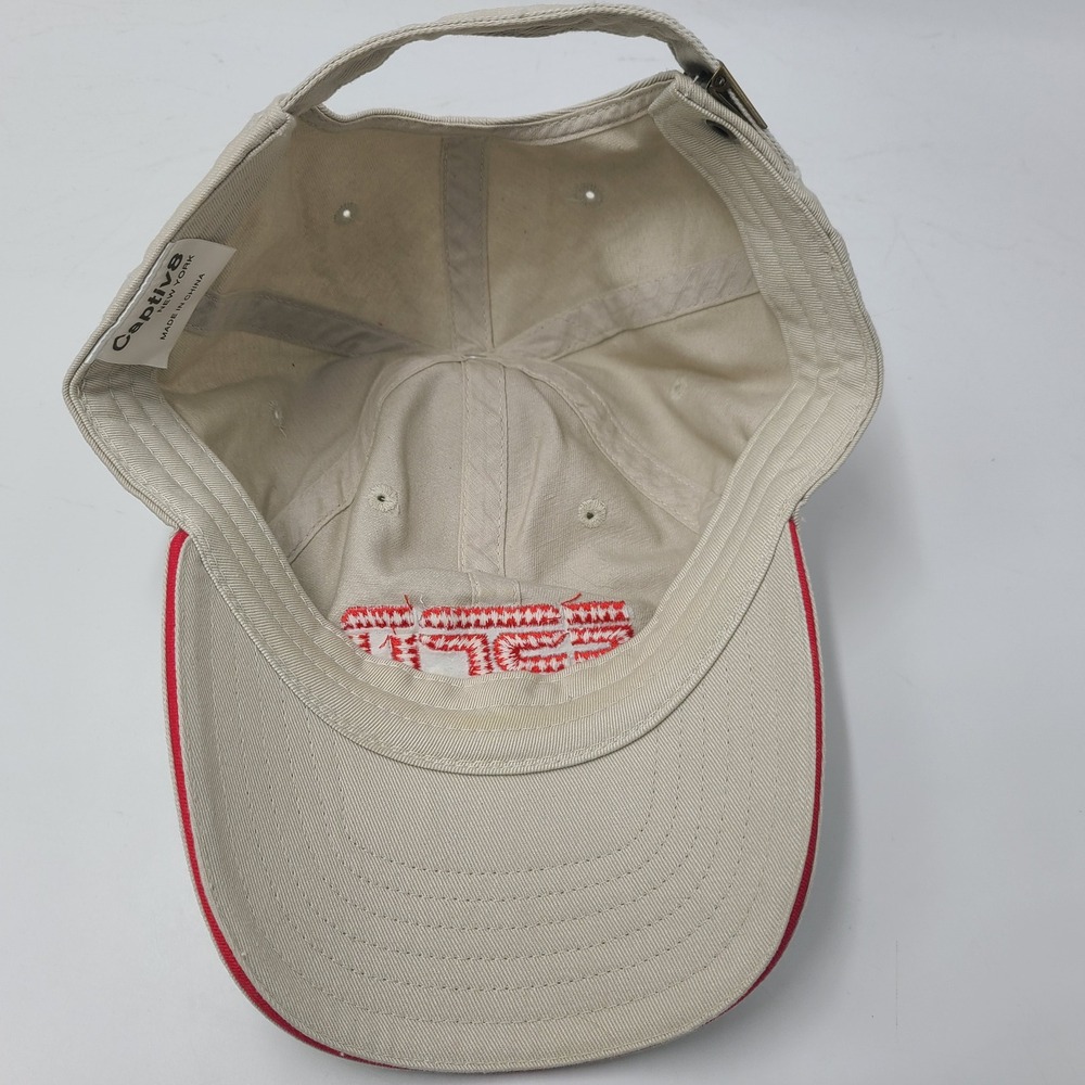 Vintage ESPN Hat Strapback Beige The Magazine Promo Casual Baseball Dad Cap Men - Picture 9 of 12